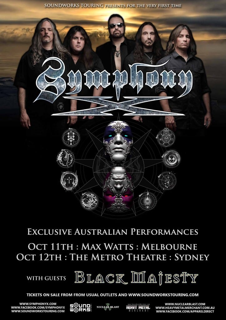 SYMPHONY X Australian Tour 2016