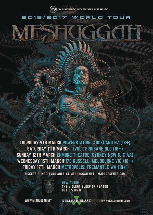 Meshuggah Australian Tour