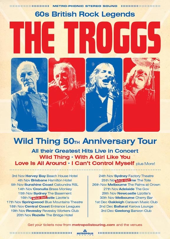 The Troggs Australian Tour