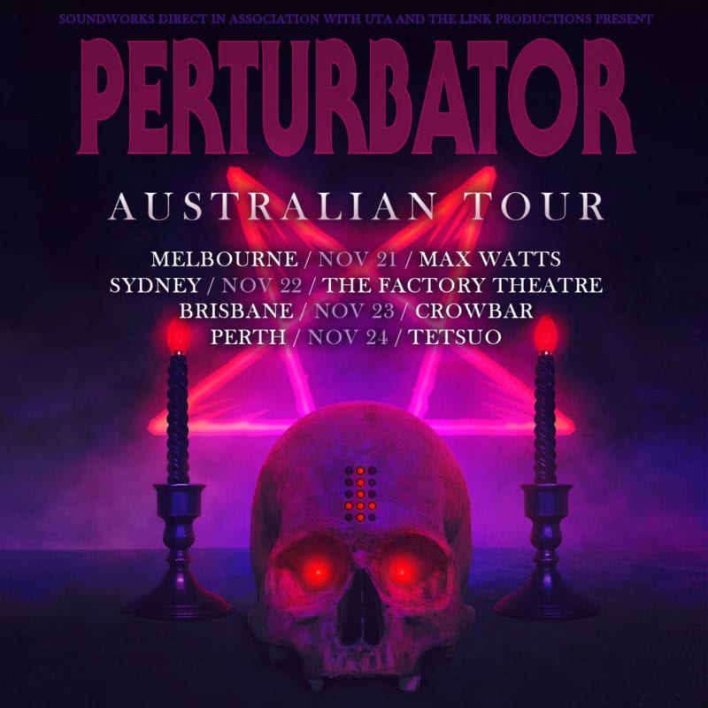 Perturbator Australian Tour poster