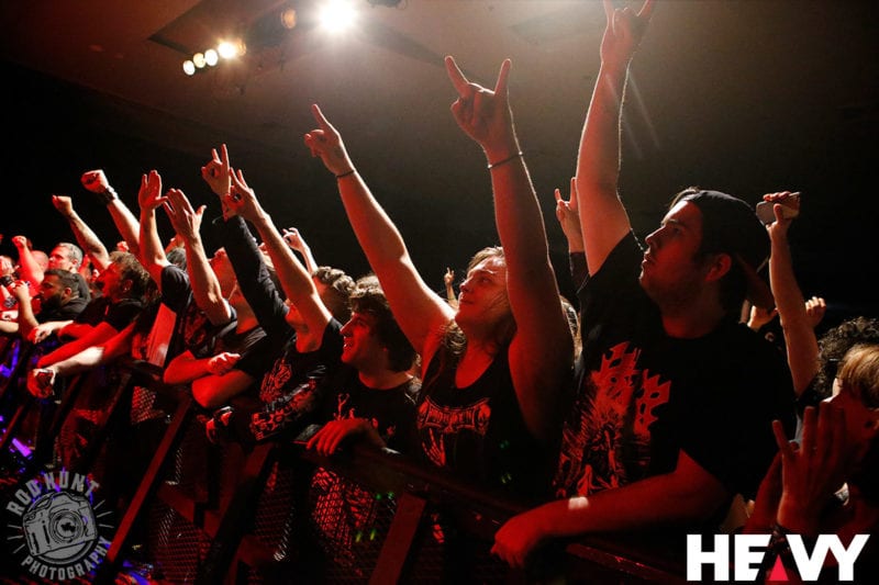 photo of Napalm Death fans by Rod Hunt