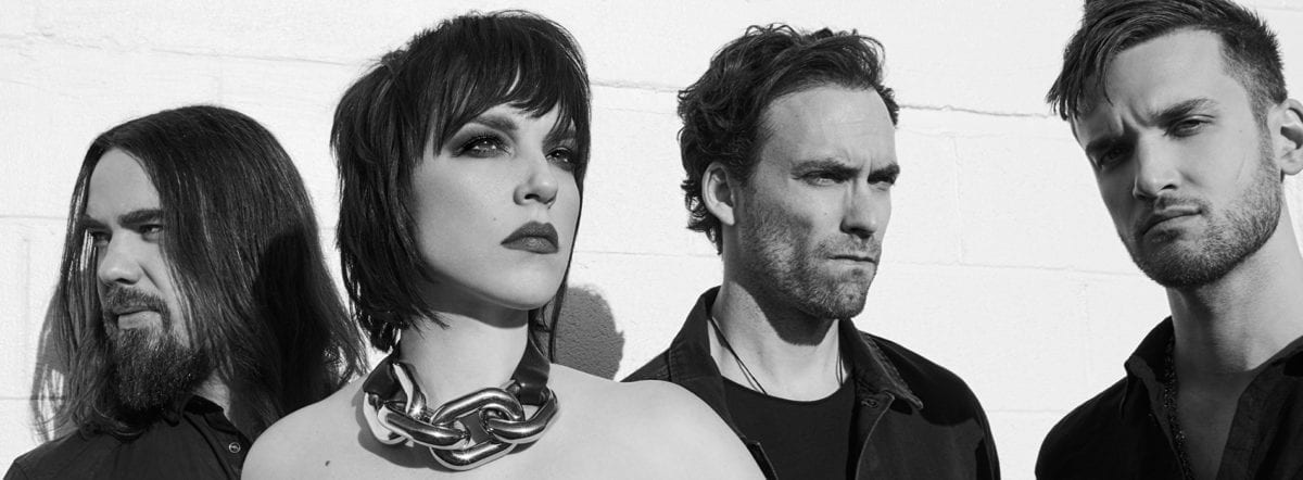 Halestorm band shot heavy mag