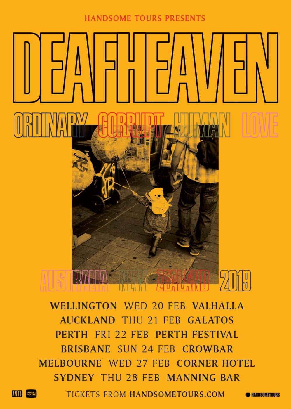 Deafhaven Australian Tour Poster