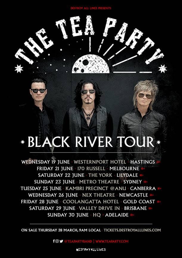 THE TEA PARTY Announce An Australian Tour For The First Time At
