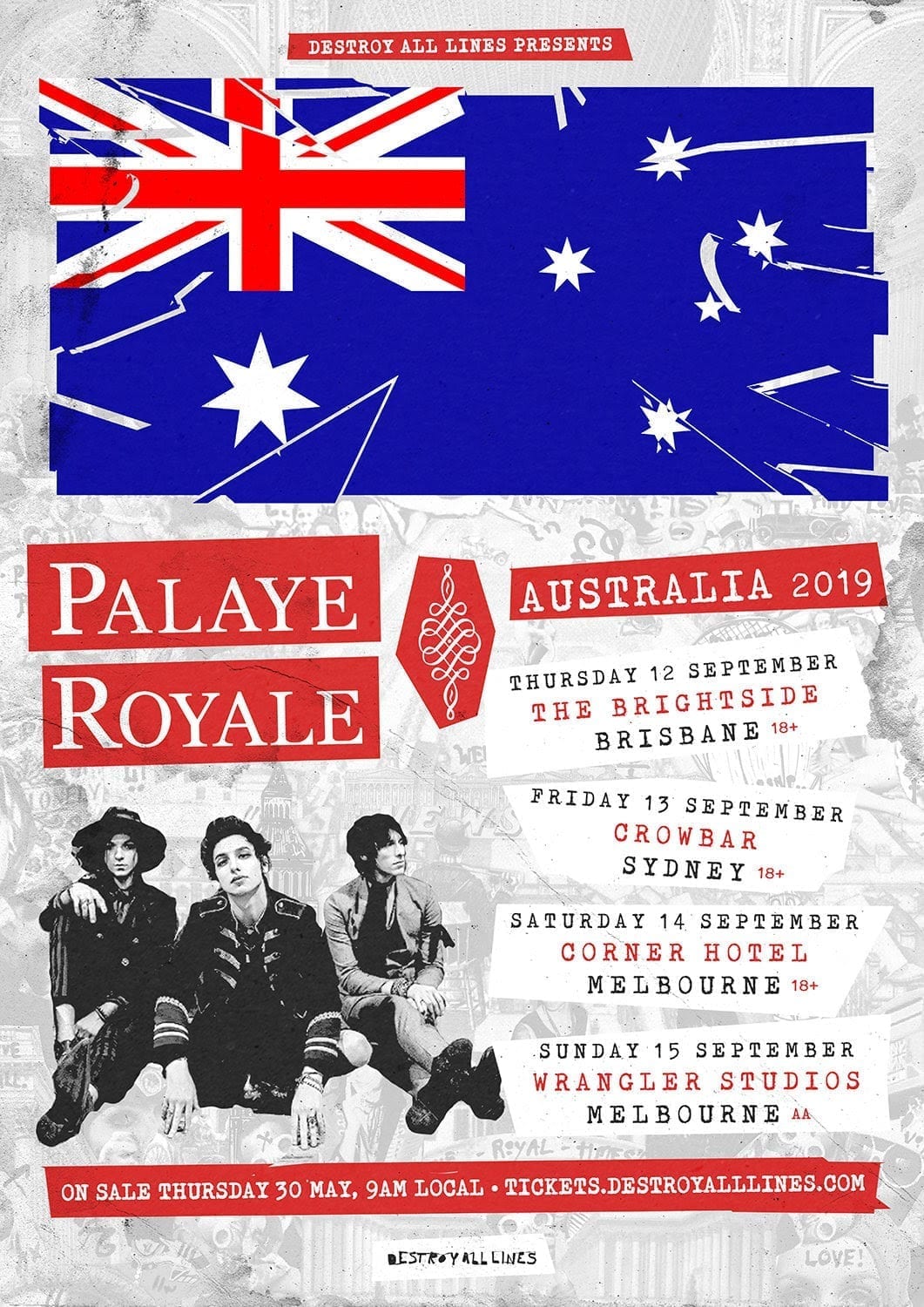 PALAYE ROYALE 2019 AUSTRALIAN TOUR - HEAVY Magazine