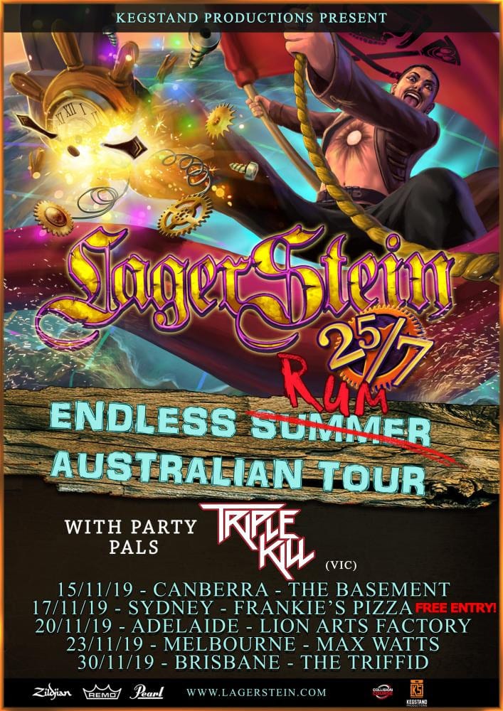 Lagerstein - Australian Tour Poster - HEAVY Magazine
