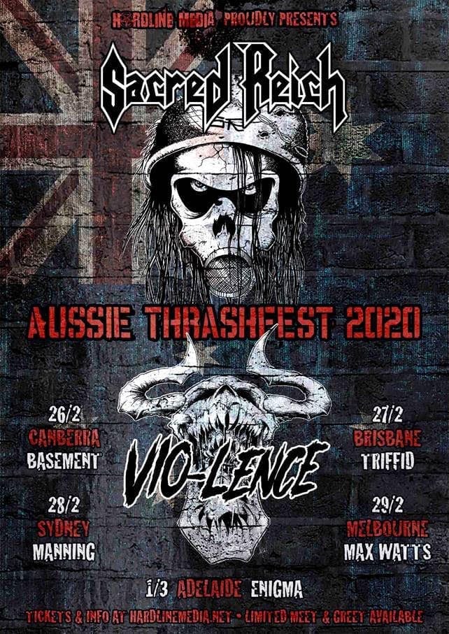 SACRED REICH and VIO-LENCE Australian Tour Dates - HEAVY Magazine