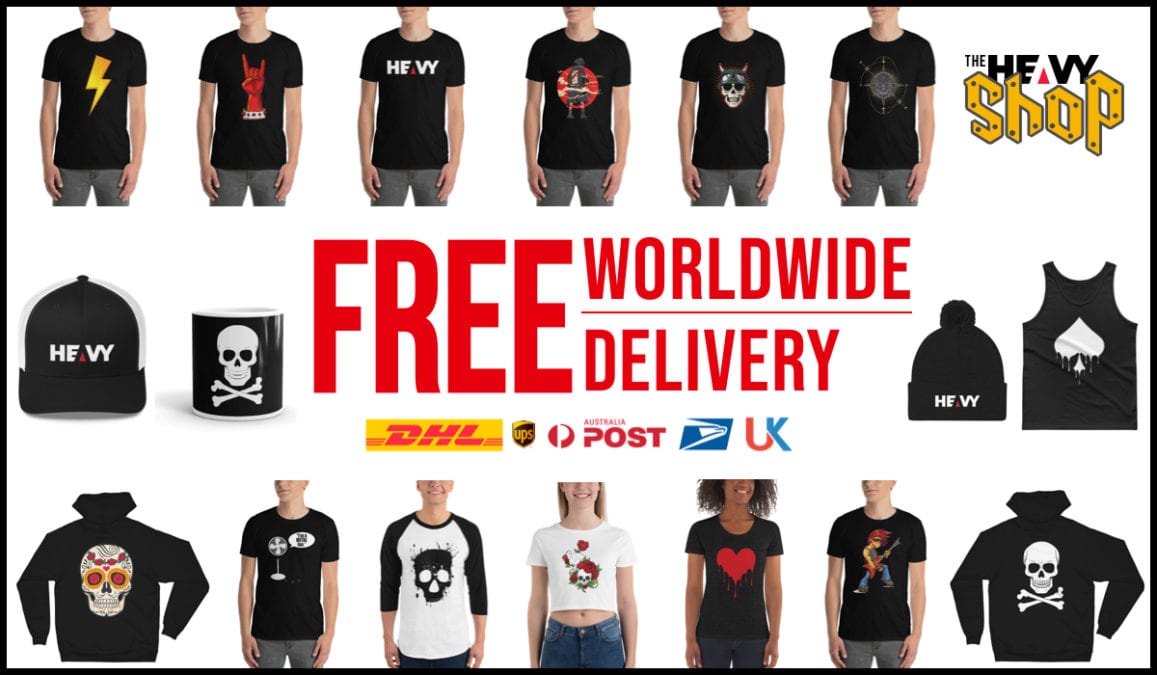 The HEAVY Shop now has FREE Worldwide Delivery!