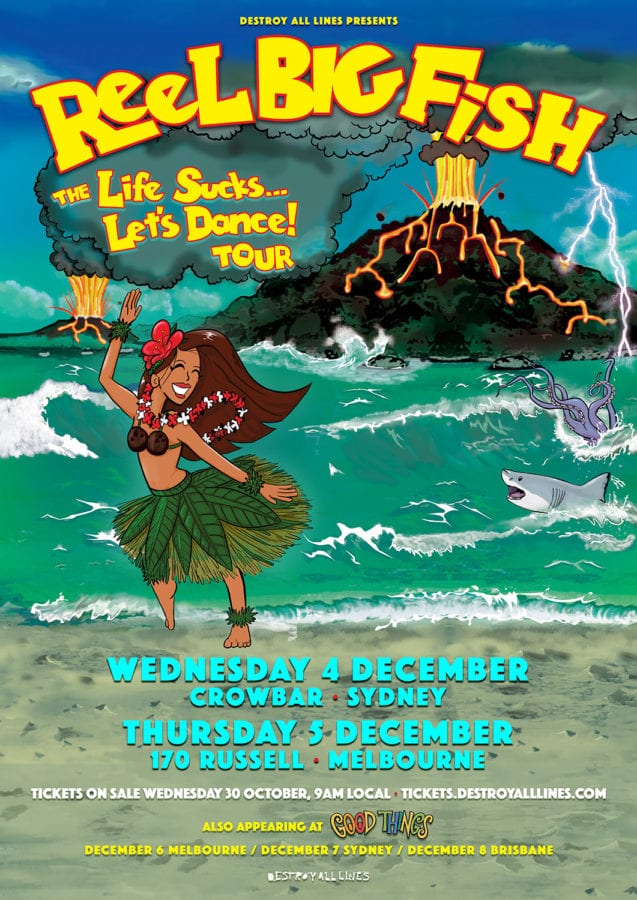 REEL BIG FISH Announce Sydney & Melbourne Good Things Side Shows
