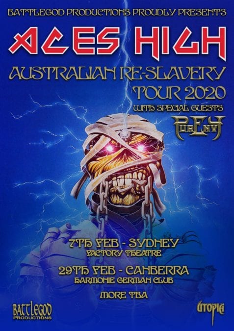 ACES HIGH – The Australian Iron Maiden Tribute Show – Brings “Live After Death” to Life!