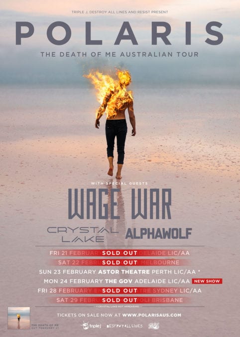 Review: POLARIS, Wage War (USA), Crystal Lake (Japan) and Alpha Wolf, The Gov, Adelaide, 21st February 2020