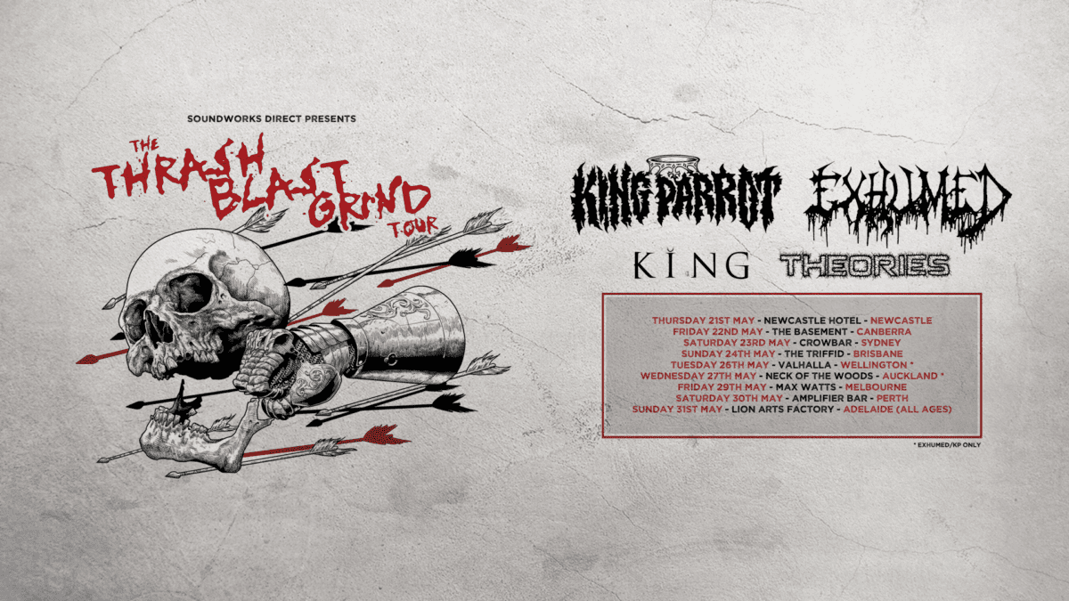 THRASH BLAST GRIND TOUR – Australia / New Zealand – Date & Venue Announcement