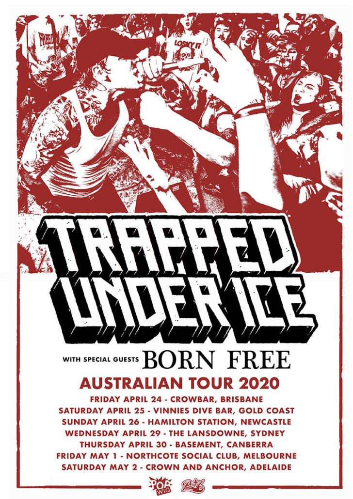 TRAPPED UNDER ICE Announce Australian Tour with BORN FREE HEAVY Magazine