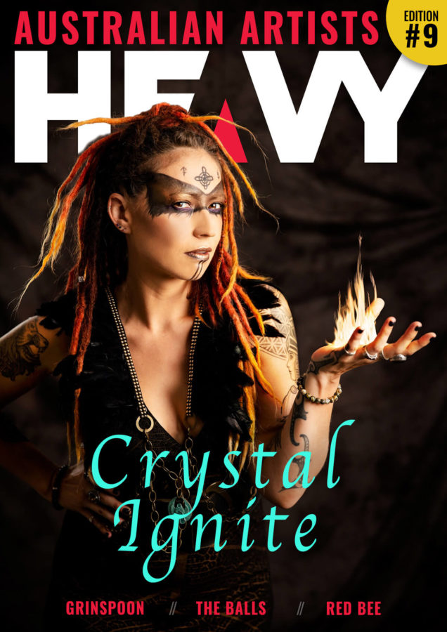 HEAVY Magazine Australian Digi-Mag cover with Crystal Ignite