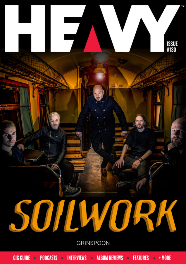 HEAVY Magazine Digi-Mag cover with Soilwork band