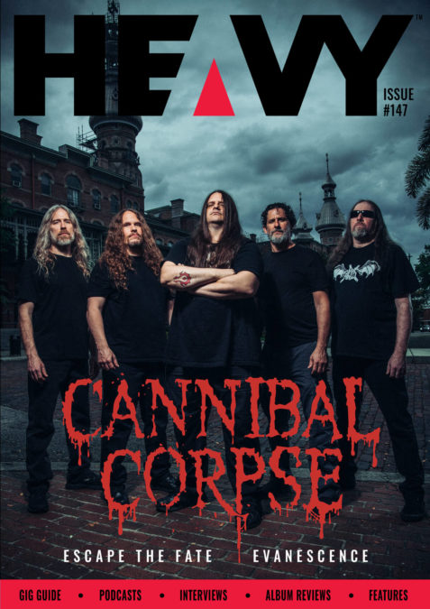 Heavy Magazine cover with Cannibal Corpse
