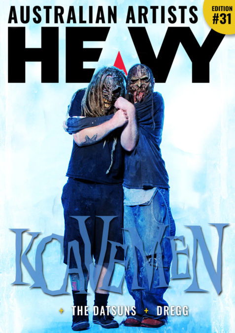 HEAVY Magazine cover with KCavemen