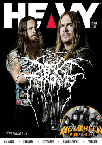 HEAVY Magazine cover with Darkthrone