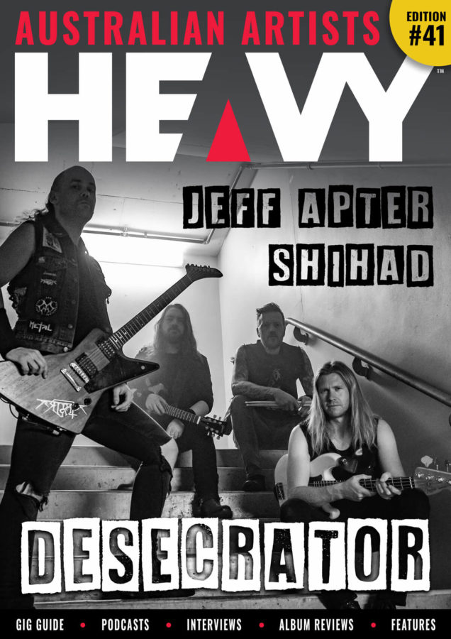 HEAVY Magazine cover #41 with Desecrator