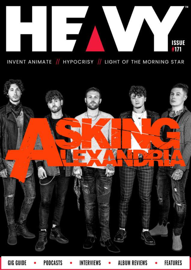 HEAVY Magazine cover with Asking Alexandria