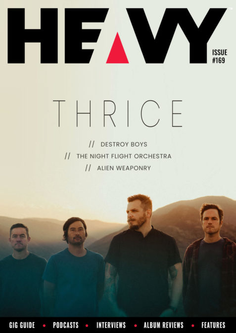 HEAVY Magazine cover with Thrice