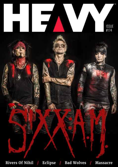 SIXX:A.M. Cover of HEAVY Magazine