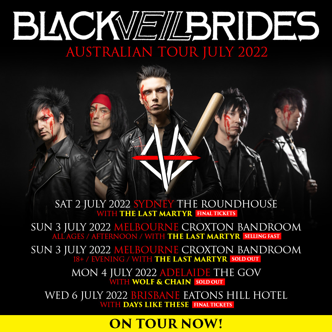 BLACK VEIL BRIDES Tour Kicks Off HEAVY Magazine