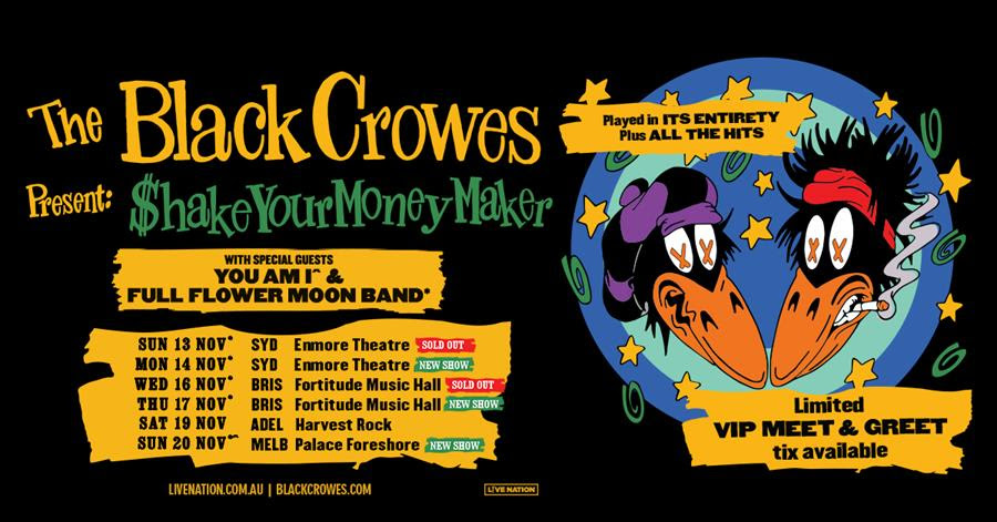 The BLACK CROWES With More Aussie Dates