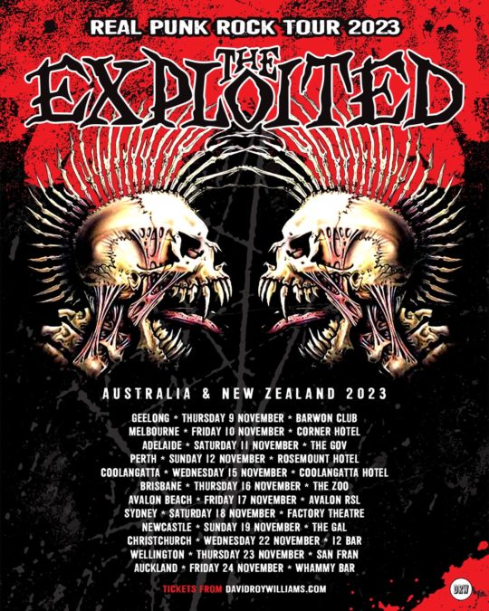 THE EXPLOITED To Tour Australia & New Zealand In November HEAVY Magazine