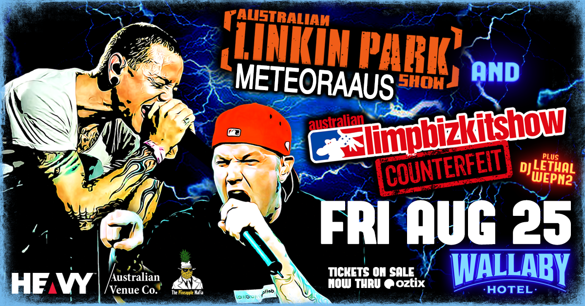 LIMP BIZKIT & LINKIN PARK Tribute Double Header To Rock The WALLABY HOTEL