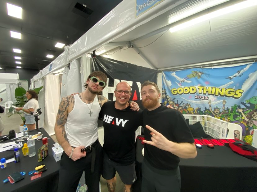 Backstage At GOOD THINGS 2023 With WHILE SHE SLEEPS
