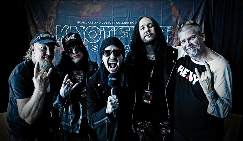 Braving The Heat With ESCAPE THE FATE Backstage At KNOTFEST MELBOURNE