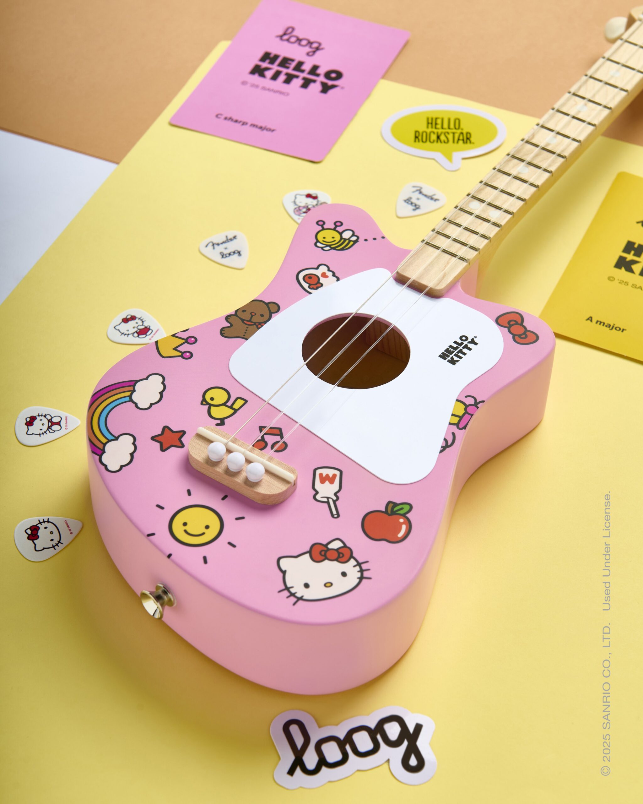 LOOG GUITARS Launch HELLO KITTY Beginner Guitar Line | HEAVY Magazine